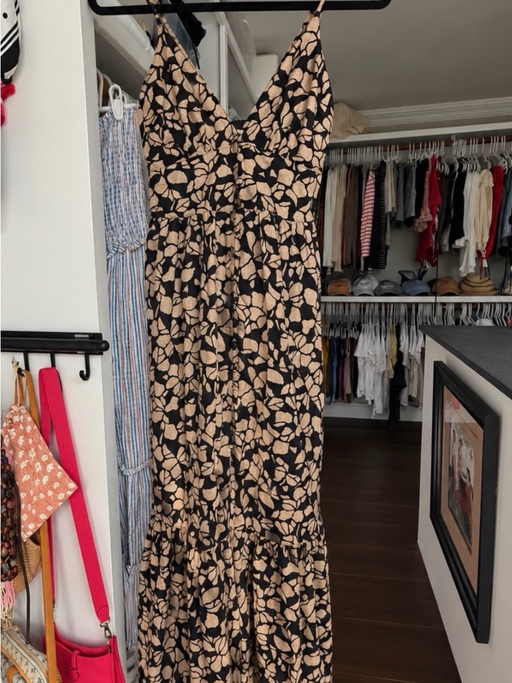 Abercrombie & Fitch Linen Blend Maxi Dress
